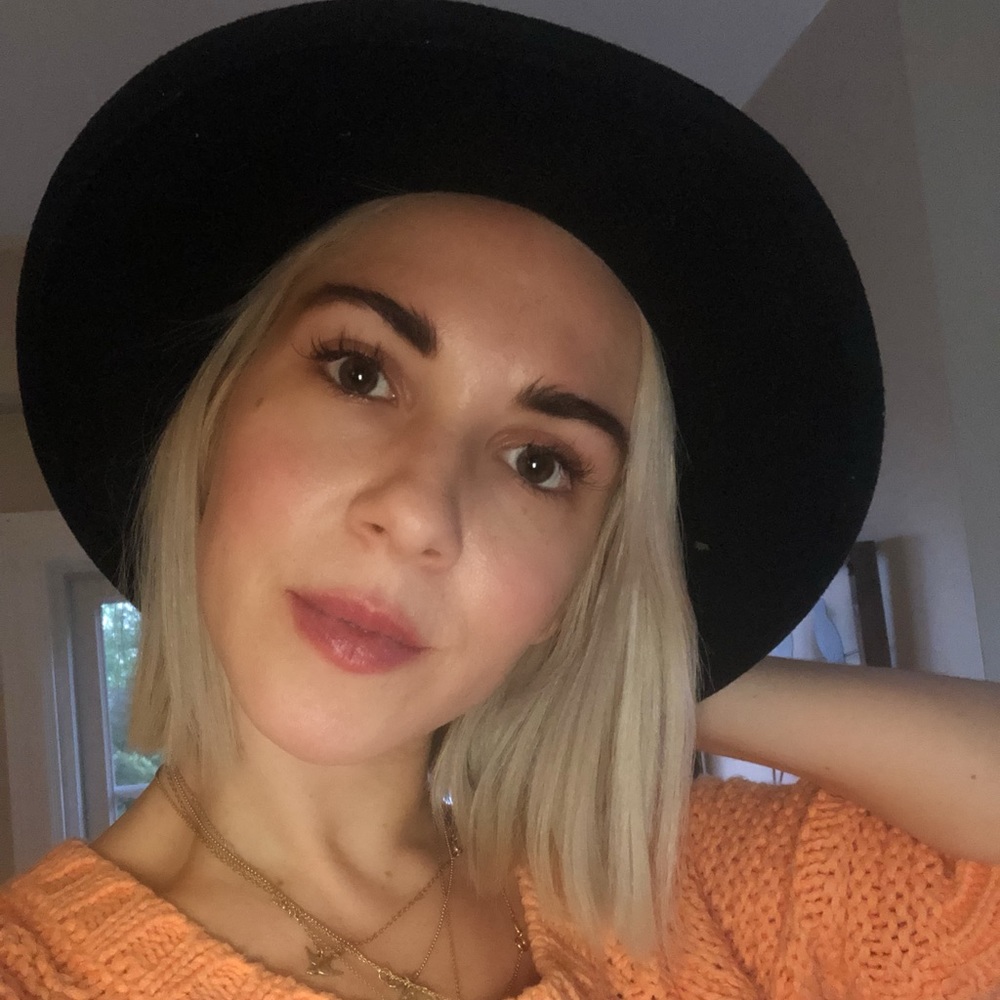 Black vintage fedora